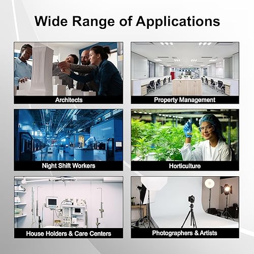 Miniatura 4 de Medidor de luz EML de mano profesional Sensor Lúmenes Lux Temperatura de color CCT Contraste Medición de uniformidad para arquitectura Diseño