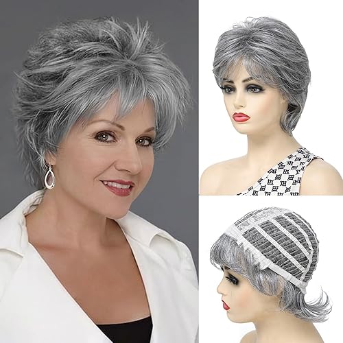 UDU Wigs for White Women,Short Pixie Cut Wigs for Women,