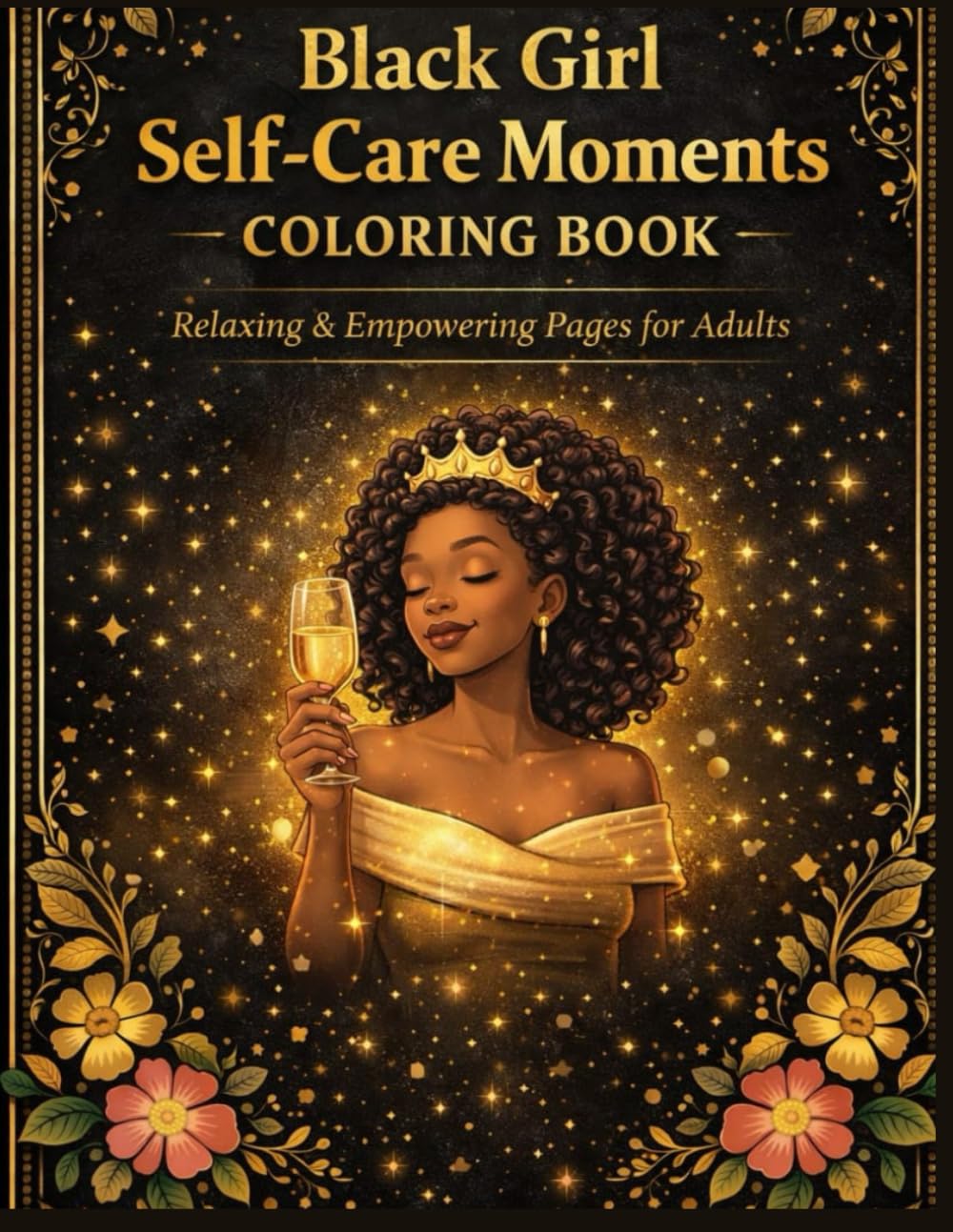 Black Girl Self-Care Moments Coloring Book: Luxury & Relaxing Pages Celebrating Confidence, Beauty & Women’s Empowerment | A Perfect Gift for Her