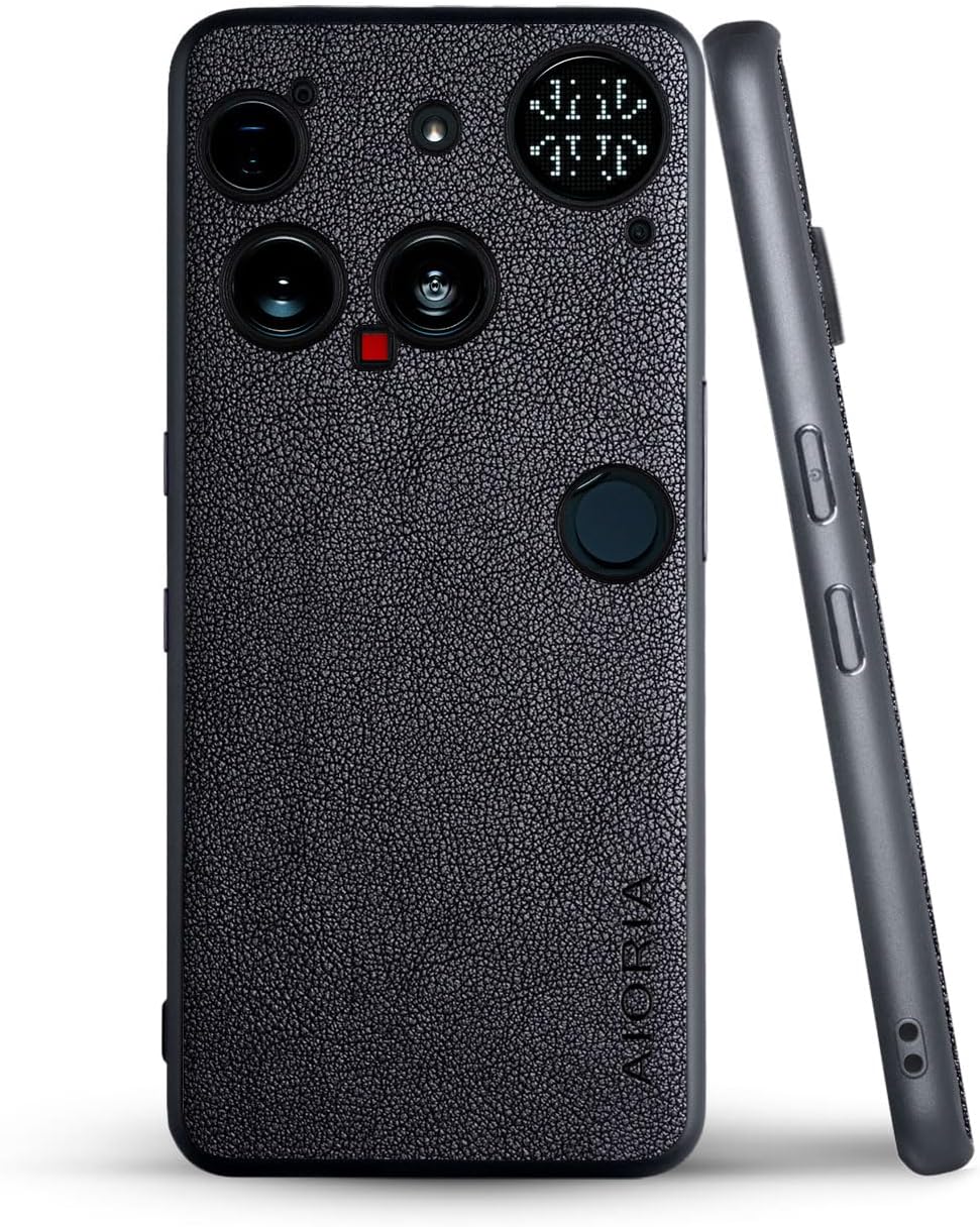 for Nothing Phone 3 Case Premium Leather Cover Retro Design Full Protective Case (Black, for Nothing Phone (3)) - Image 7