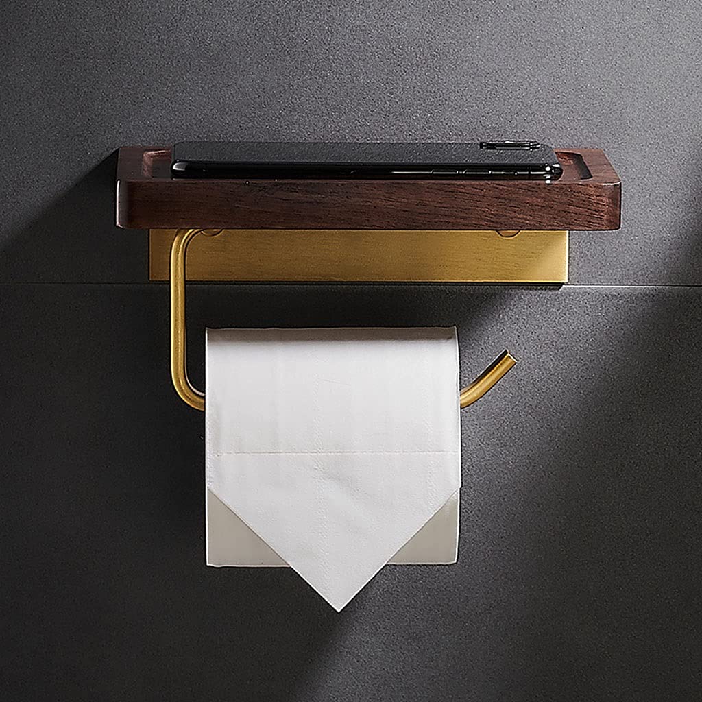 Uchwyt Papier Uchwyt na papier toaletowy z półką, uchwyt rolkę papierową przestrzeń aluminiowa bateria do rolki ściennej Łazienka Szelga tkanki Toaletowy