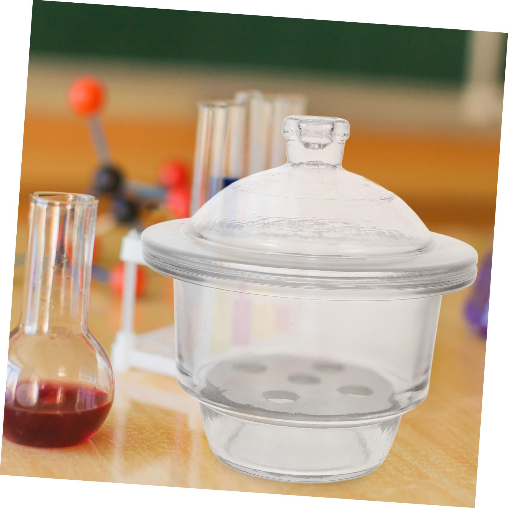Labor Exsikkator Glas Vakuum Trockenflasche mit Praktischem Design aus Glas für Einfache Handhabung und Vielseitige Anwendung Beim Lernen und Präsentieren