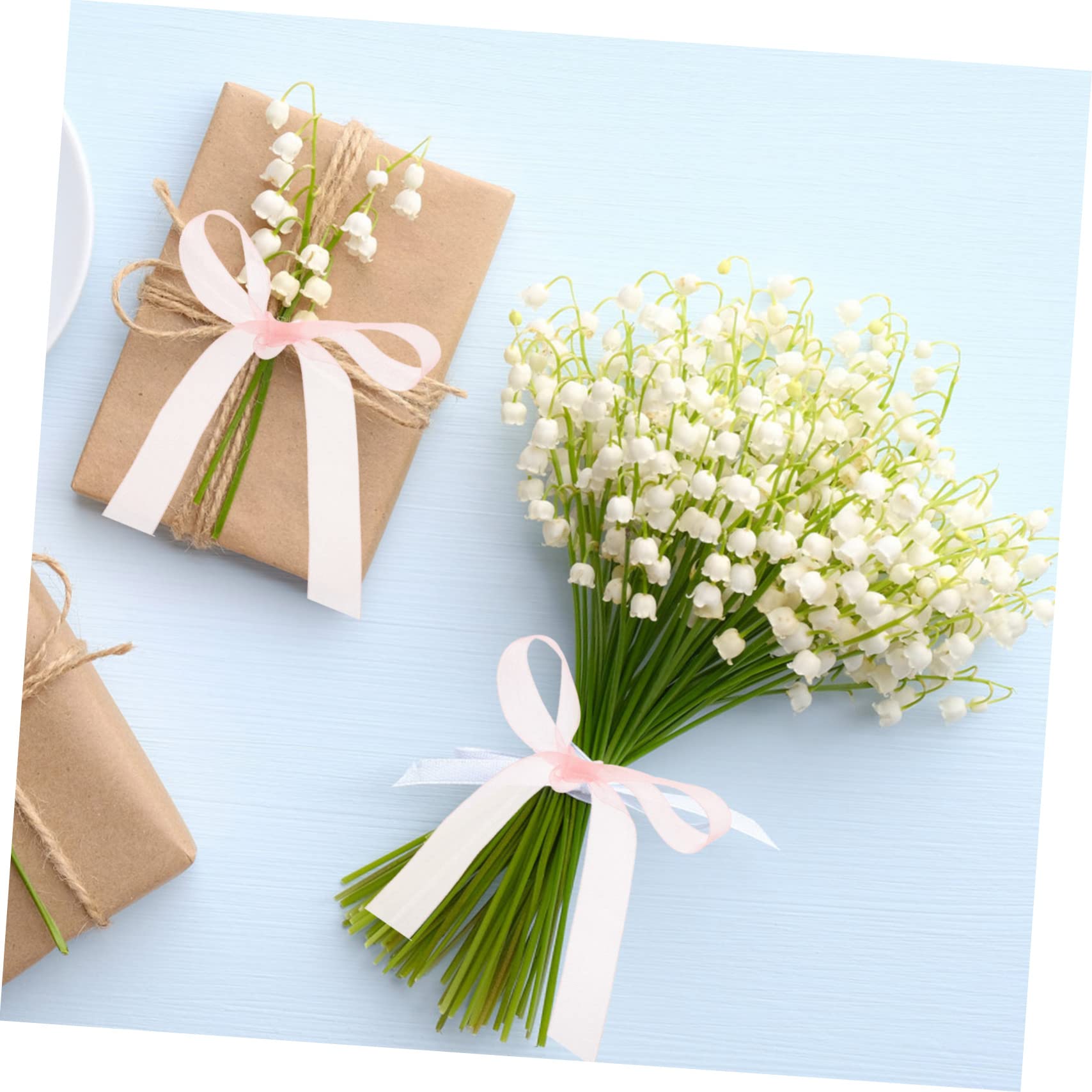Tofficu 12rollos Cintas Decorativas Transparentes De Organza De Metros Para Bodas y Decoraciones De Fiestas Champán y Suministros Para Ramos