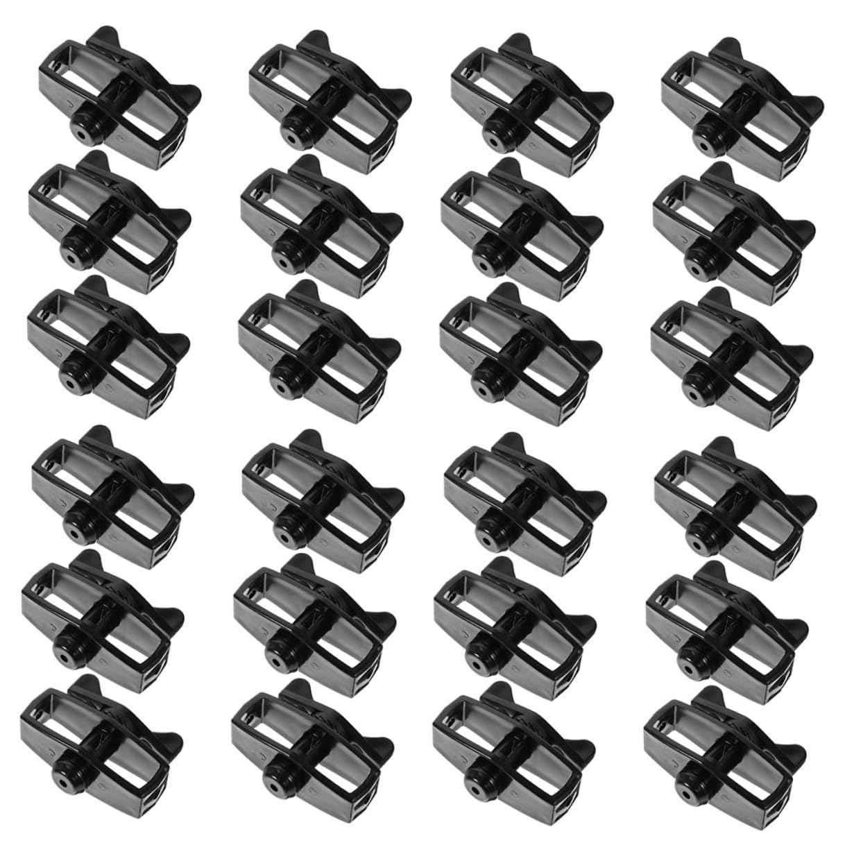 Tendeurs de câble ABS noirs x24 pour palissade de jardin et panier à fleurs