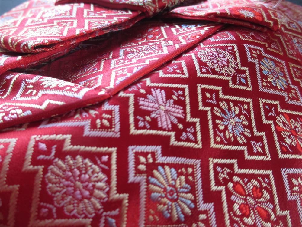 13絃用 お箏/お琴ケース 琴袋(丸袋) 赤系 柄物 13