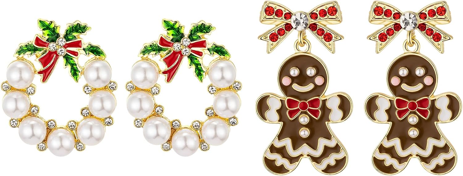 Wreath Gingerbread earrings Bundle