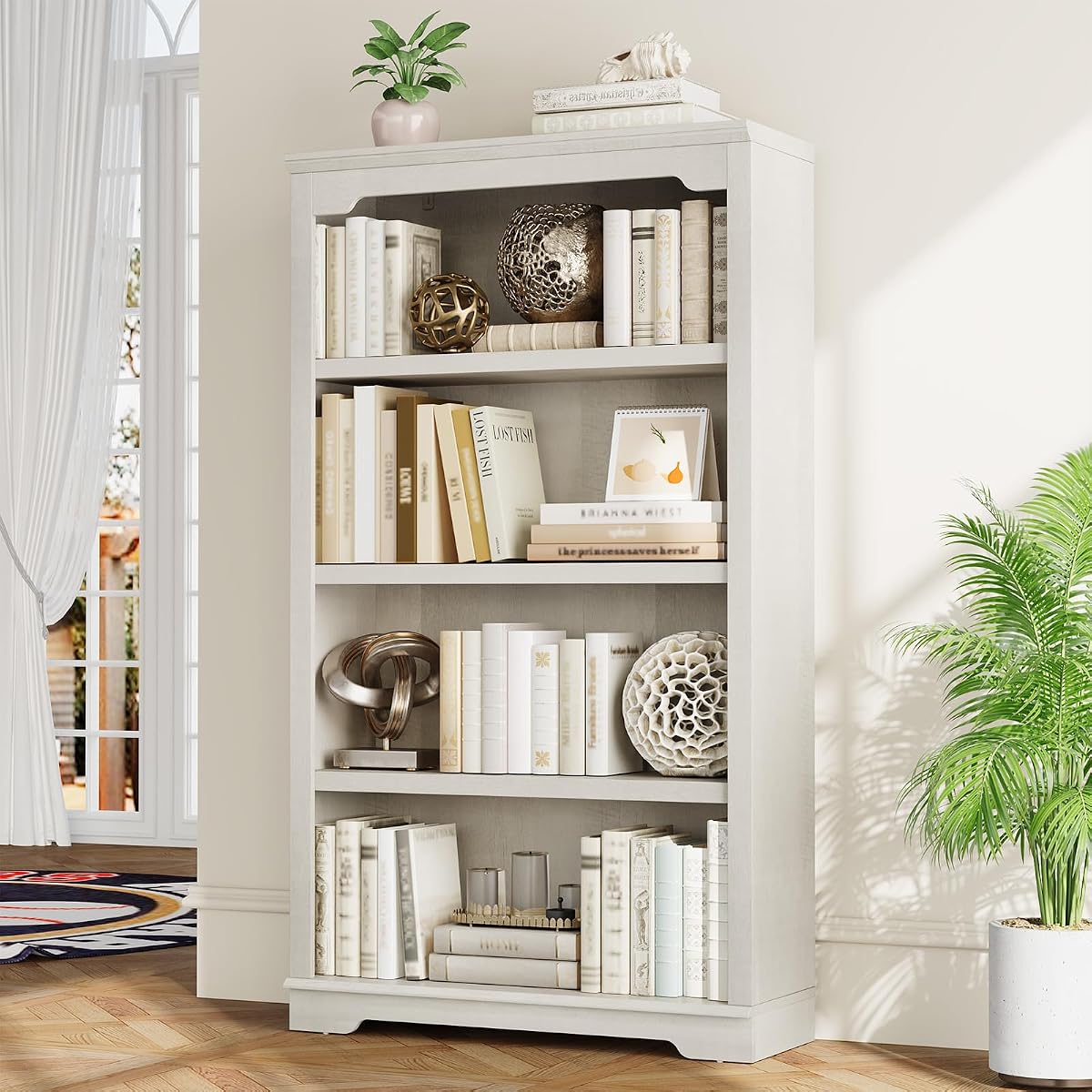 HIFYOBRO 4 Tier Bookshelf view 2