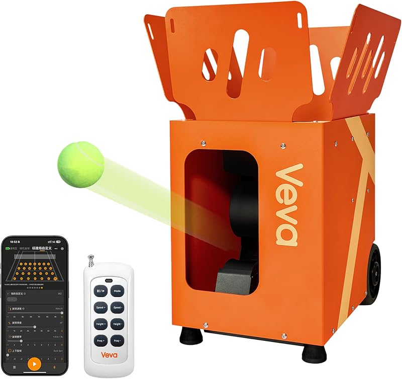Máquina portátil de pelotas de tenis V2