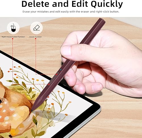 Miniatura 5 de Stylus Pen for Microsoft Surface Pro9/8/X/7/6/5/4/3 Surface Go 3/2/1 Surface 3/Laptop/Studio/Book 4/3/2/1 with 4096 Tilt Pressure Palm Rejection