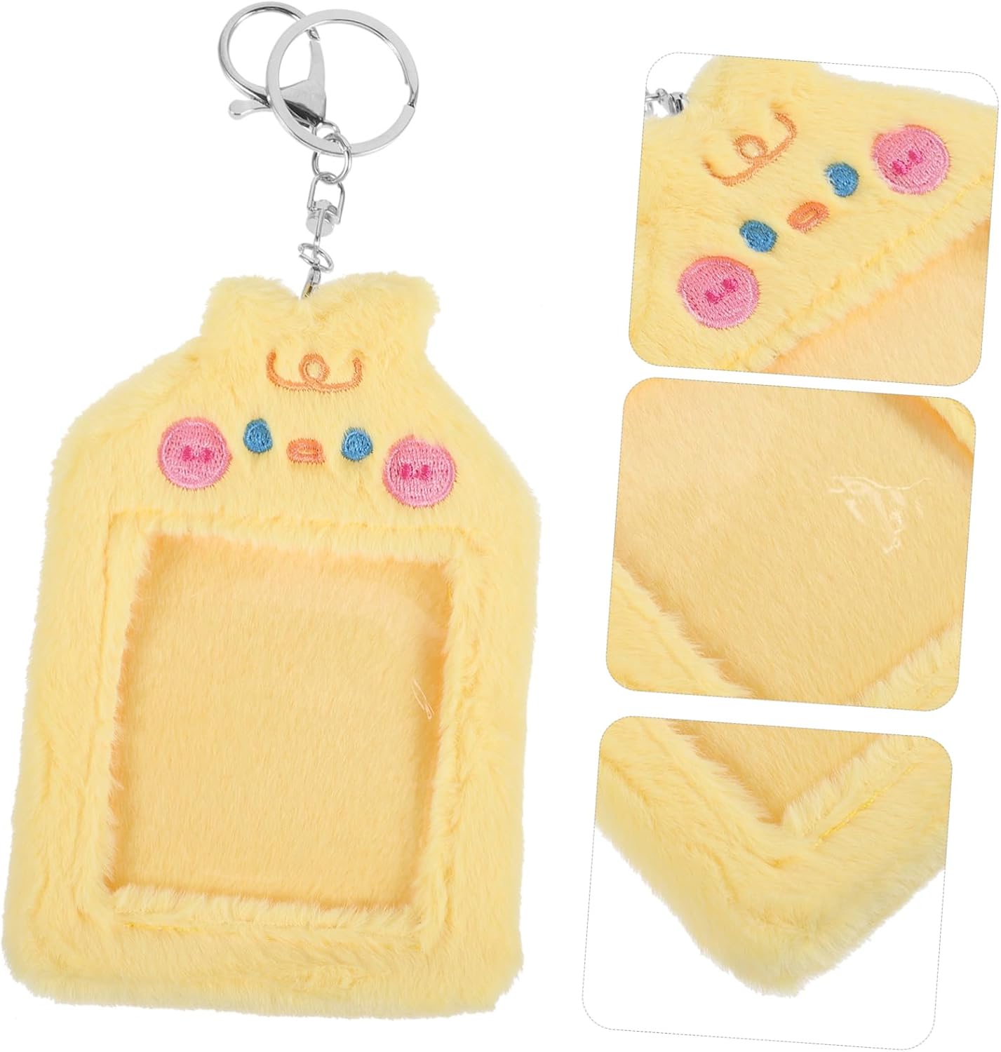 Hanging Card Case Plush Id Badge Holder Clip for Everyday Use