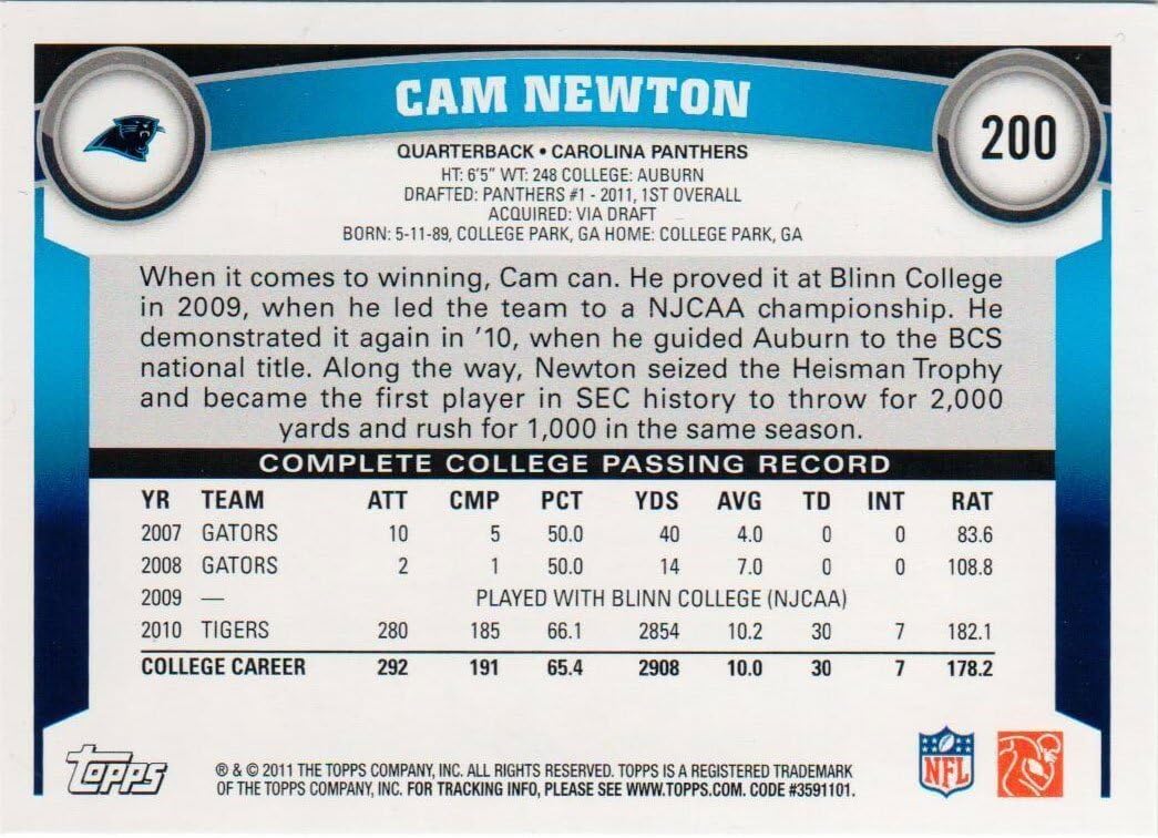 2011 Topps NFL Football Series Complete Mint Hand Collated 440 Card Set Loaded with Rookies Including Von Miller, JJ Watt, Cam Newton Plus Complete M (Mint)