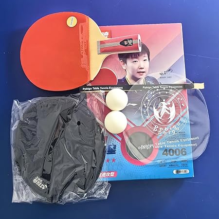 Amazon.com : DHS H4006 4 Stars Table Tennis Racket, DHS Hurricane 3 ...