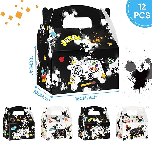 Miniatura 22 de WERNNSAI Paquete de 12 cajas de fiesta de dinosaurios, decoraciones de cumpleaños de dinosaurios, cajas de recuerdo de fiesta de dinosaurios