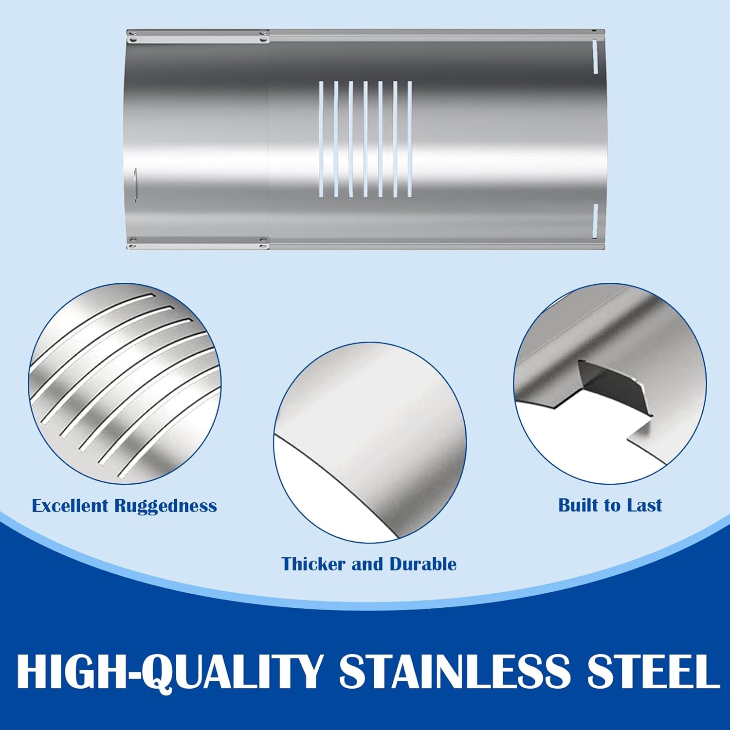 SafBbcue Flame Broiler Slide Cover Bottom Kit for Pit Boss Austin XL Accessories, Pit Boss 1000 Series PB1000XL PB1000R10 PB1000T1 PB1000T2 Rancher XL Pellet Grills Smoker Slide Cover Parts