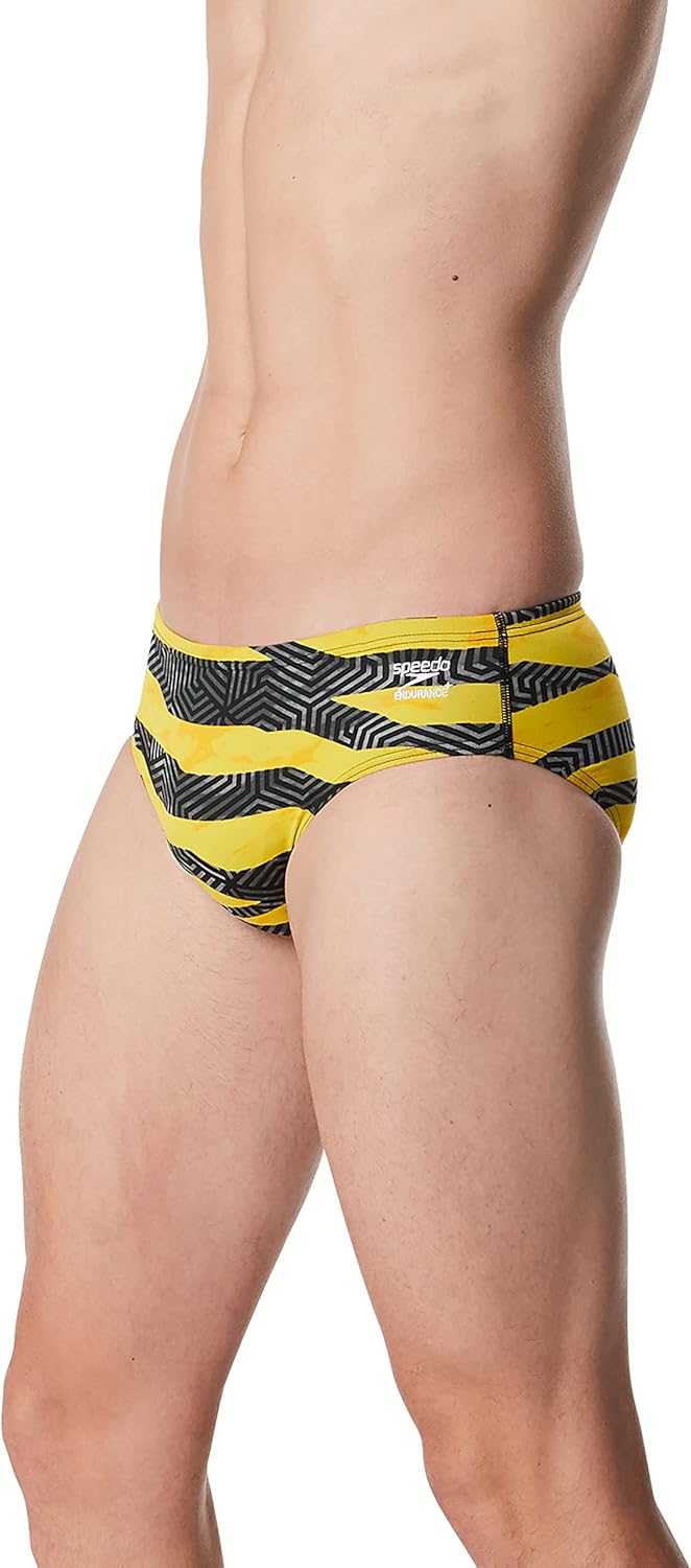 Speedo Men's Caged Out Brief Endurance+ Swimsuit