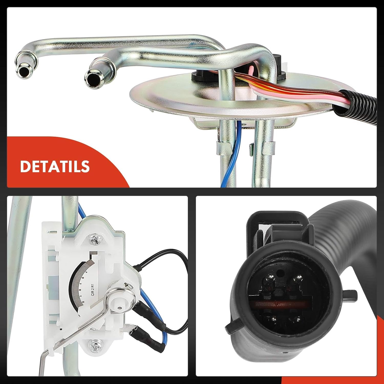 A-Premium Fuel Tank Sending Unit Compatible with Ford F-250 F250 F-350 F350 1994-1997, 7.3L, for Front Mideship Side 19 Gal
