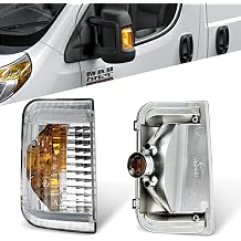 Driver Left Side Mirror Indicator Turn Signal Light Housing Compatible with Ram ProMaster 1500 2500 3500 2010-2023, without Bulb