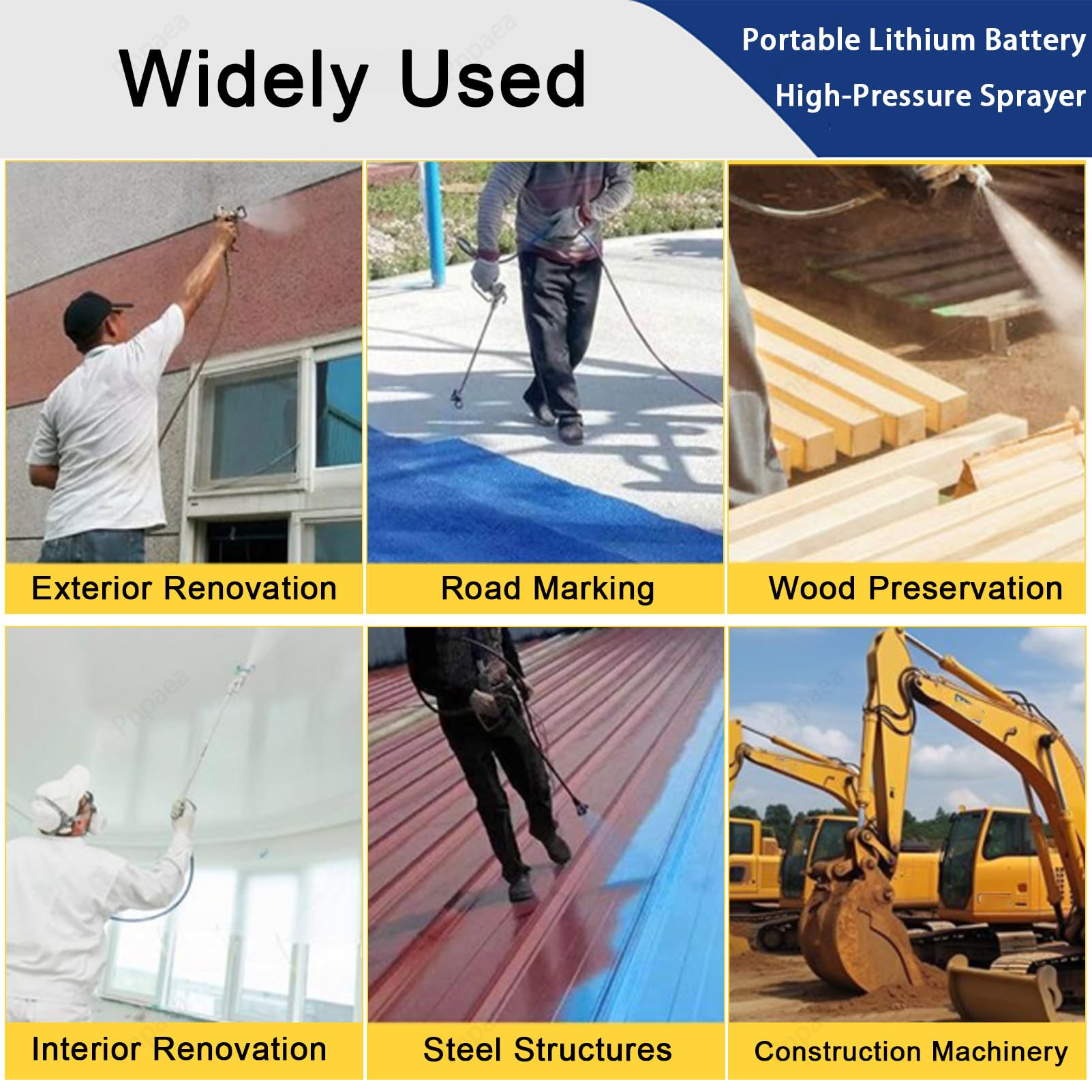 Pistola De Pintura Electrica,Maquina De Pintura Airless 1,2 L,15 Mpa, PresióN Ajustable En 6 Niveles, con 2 BateríAs De 21 V Y Manguera De 1,80 M, 2 L/Min, para Paredes, Vallas Green-580W