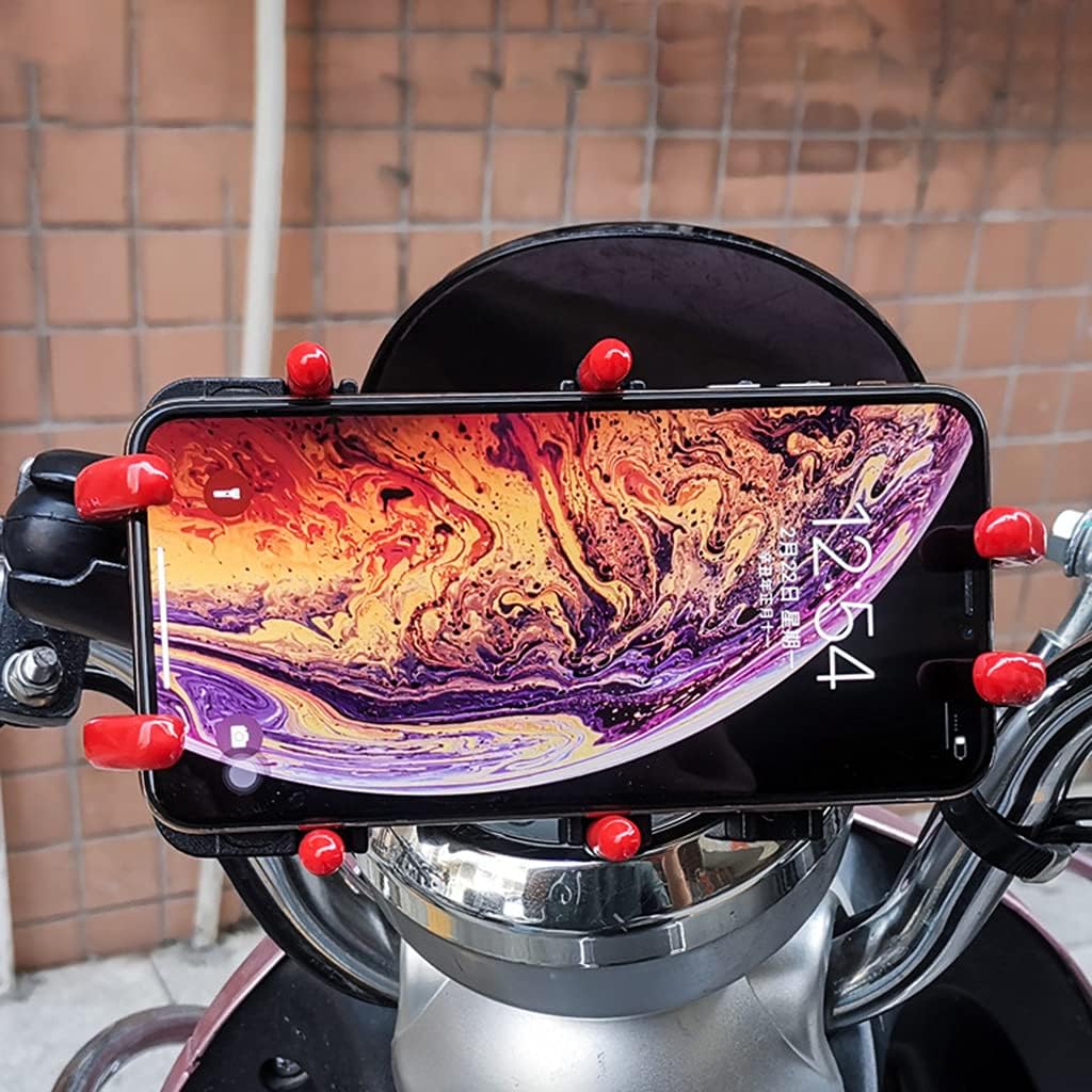 Aluminum Alloy Motorcycle Phone Mount Bike Handlebar Cell Clamp Scooter Clip Motorcycle Mount Bracket