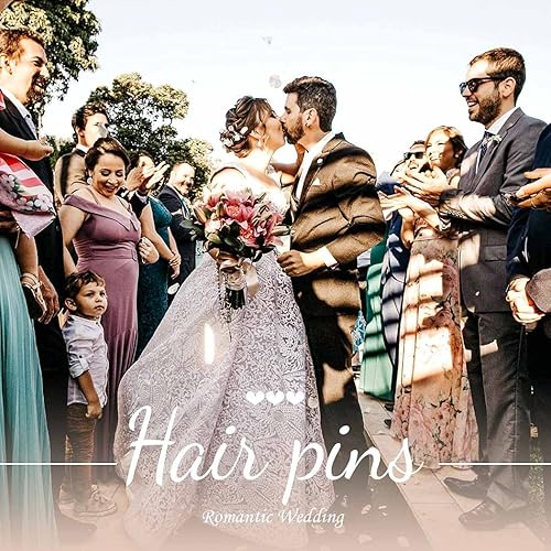 Miniatura 7 de Yikisdy Brides Blue - Horquillas para el pelo de boda con perlas, piezas de cabello de cristal plateado, clip para la cabeza de la hoja, accesorios