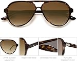 SOJOS Classic Polarized Aviator Sunglasses for Women Men, Retro Trendy Aviators Shades SJ2201