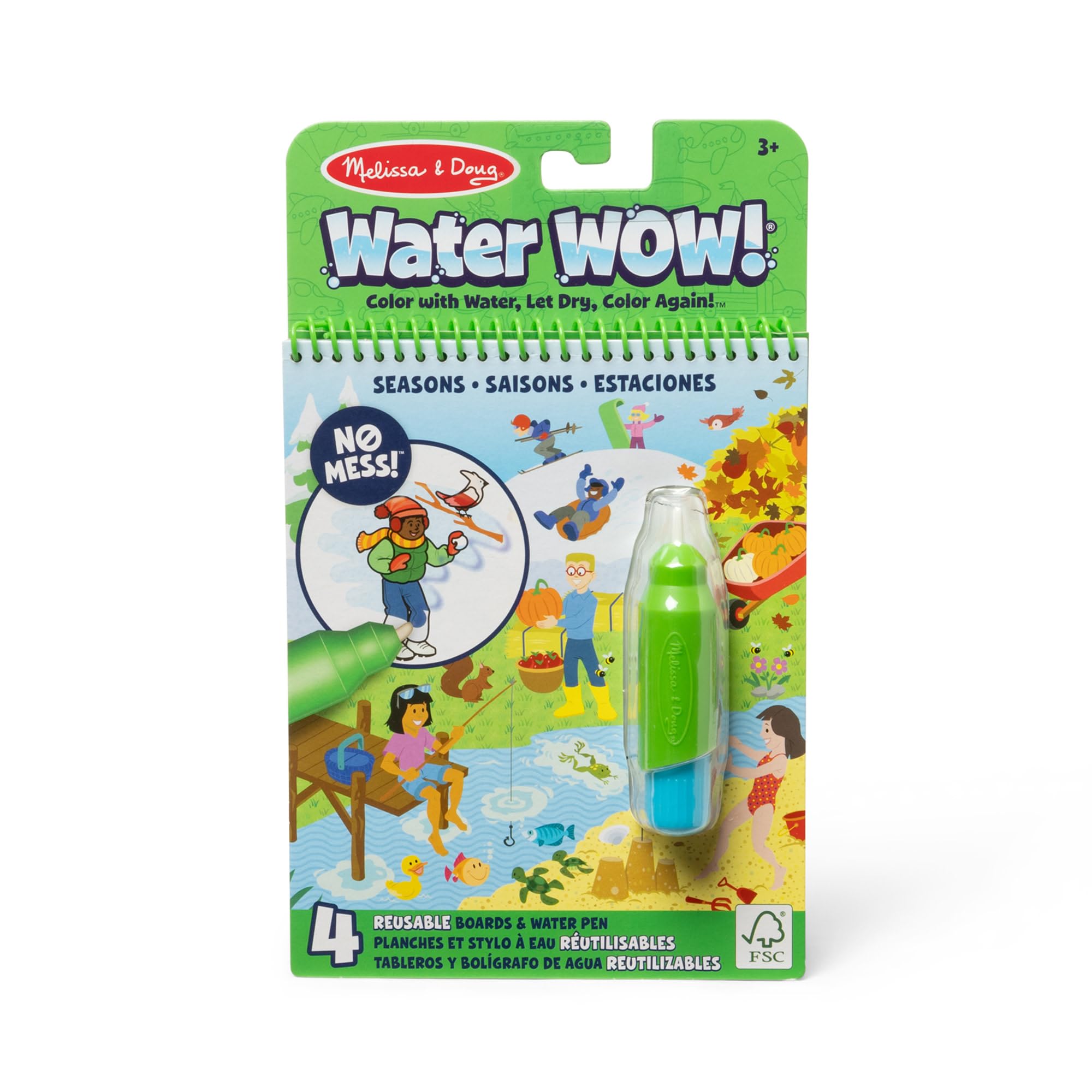 Melissa & Doug Let's Explore Deluxe Water Reveal Pad-Outdoor Adventure, Fai Finta di Giocare, 3+, Regalo per Ragazzo o Ragazza, Multicolore