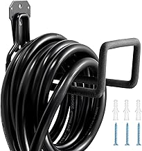 1 PCS EV Charging Cable Holder, Heavy Duty Wall Mount Bracket with Screws for Organizing Electric Car Charging Cables