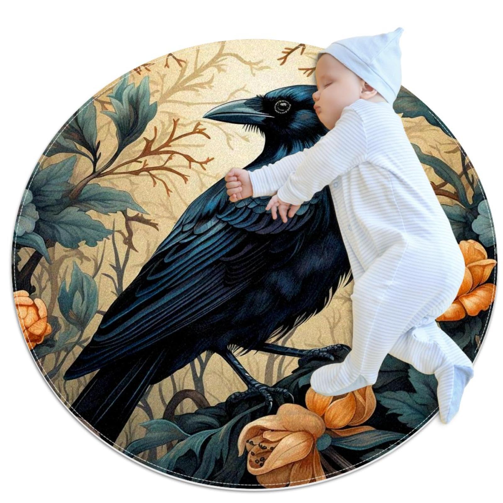 Tapis de bain rond 1m antidérapant chambre et salon