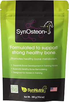 SynOsteon - Natural Daily Support for Healthy Bone Function in Athletic Horses, Helps Maintain Strong Skeletal Structure, Competition-Safe Formula, 30 Doses, Made in USA