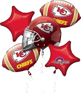 Anagram Kansas City Chiefs 5 Piece NFL Football Balloon Bouquet