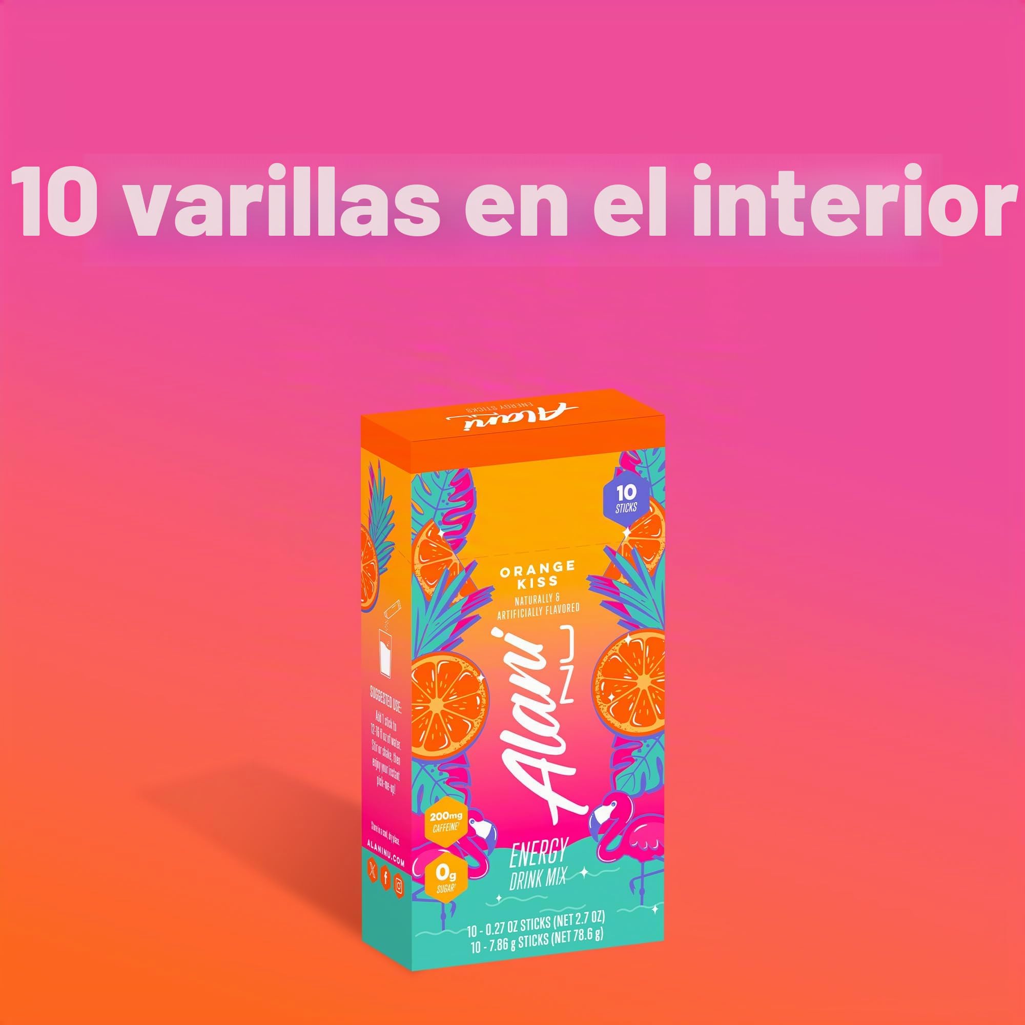 Alani Energy Stick - Beso naranja - 10 unidades