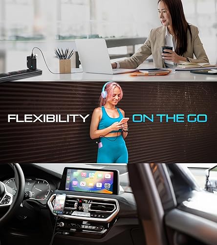 Miniatura 8 de Futurizta Tech Zeus-X - Cable múltiple universal 6 en 1 (0.65 pies0.7 ft) de carga rápida de 60 W para portátil PD, QC3.0 y carga rápida de 27 W y