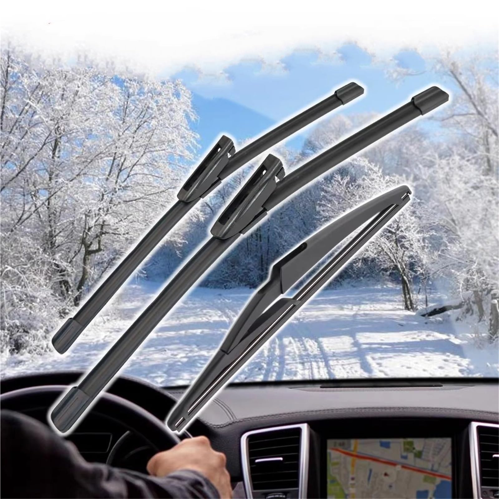 Tergilunotto Rear 1 2 3 4 6 Pezzi Spazzole Tergicristallo Anteriori E Posteriori Auto Accessori Auto Per Captur Per Kaptur 2013 2014 2015 2016 Tergicristallo(4 Piece)