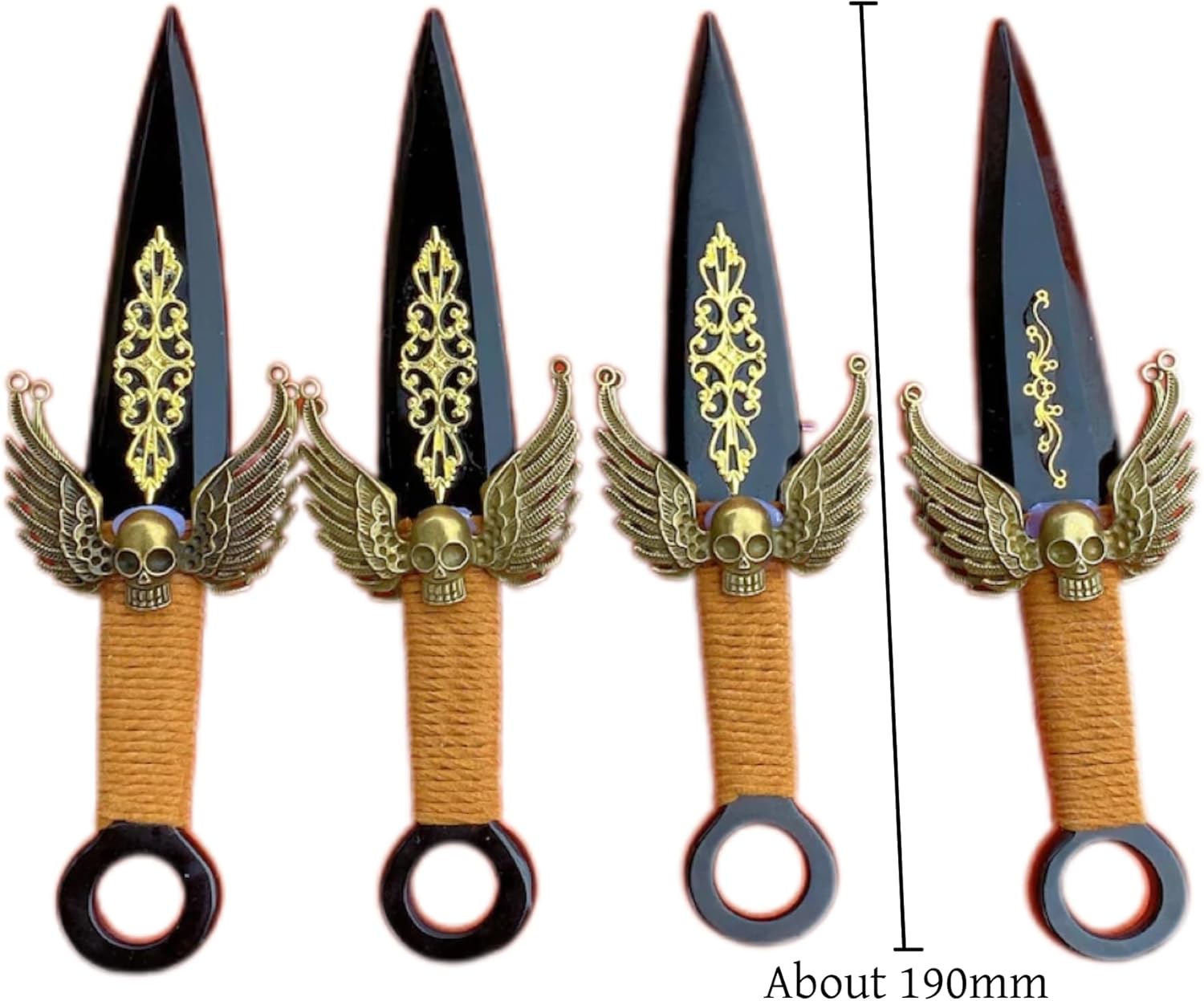 Obsidian Knife,Quartz Crystal Knife,Crystal Heal Reiki,Home Decoration,Crystal Sculpture,Mineral Specimen,Crystal Gifts 1PC (Obsidian Skull Knife)