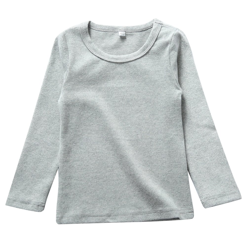 KISBINI Unisex Girls Cotton Long Sleeve T-Shirt Top Tees