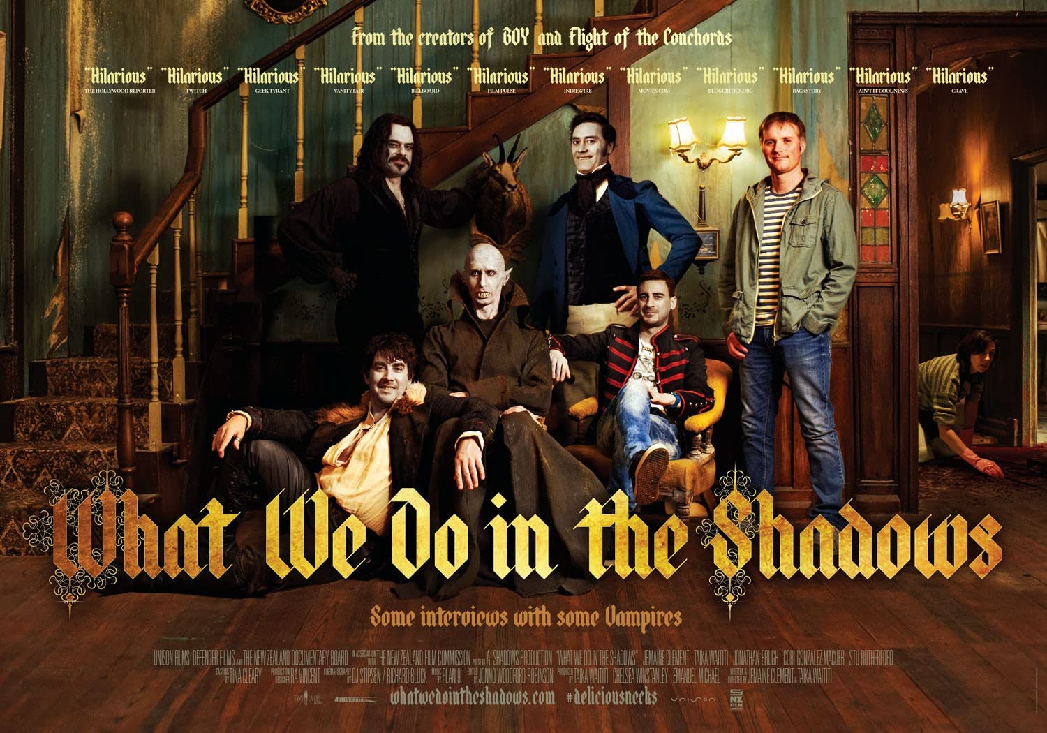 WHAT WE DO IN THE SHADOWS 2015 2 Poster A0 - Movie Art Poster in varie dimensioni per idee soggiorno o camera da letto. Immagini di film cult senza bordi Classic Iconic 70s 80s 90s Vintage Retro Home
