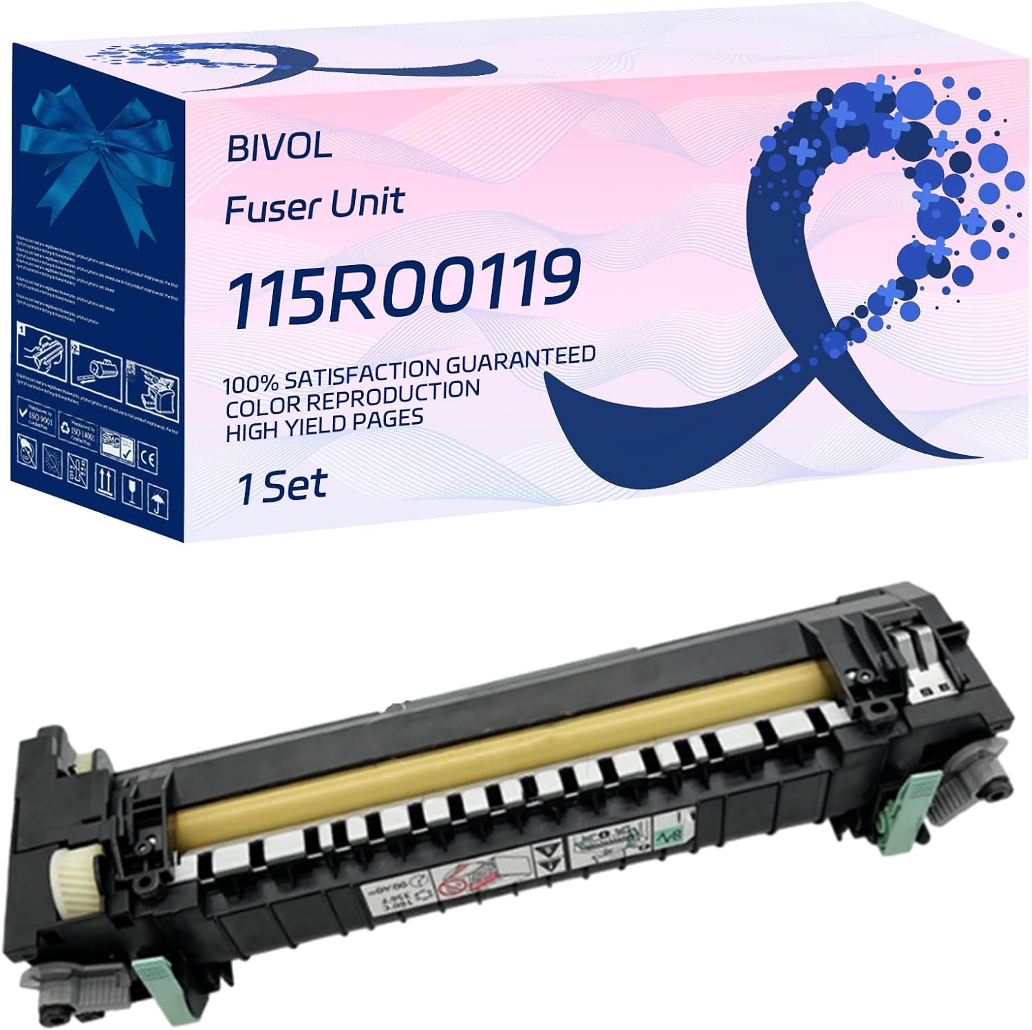 BIVOL 115R00119 Fuser Unit Compatible for Xerox VersaLInk B400dn VersaLInk B400n VersaLInk B405dn Printers, with Chip, High Yield 470000 Pages, Vivid Colors (1 Set)