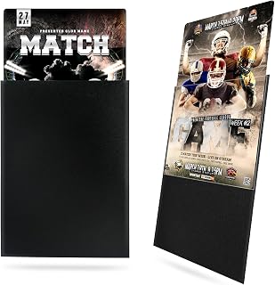 OHE 200 Counts Card Sleeves, Matte Black Baseball Card Sleeves, Soft Penny Card Sleeve Deck Card Protectors, Standard Trading Card Sleeve Fit for MTG, TCG, Football, Game and Sports Cards