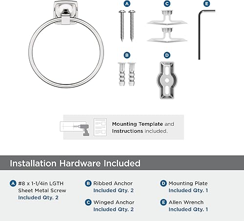 Vista 142 de Amerock Toallero negro mate – 7-9/16 pulgadas (7.559 in) de longitud – Soporte para toallas de baño y cocina Mate negro