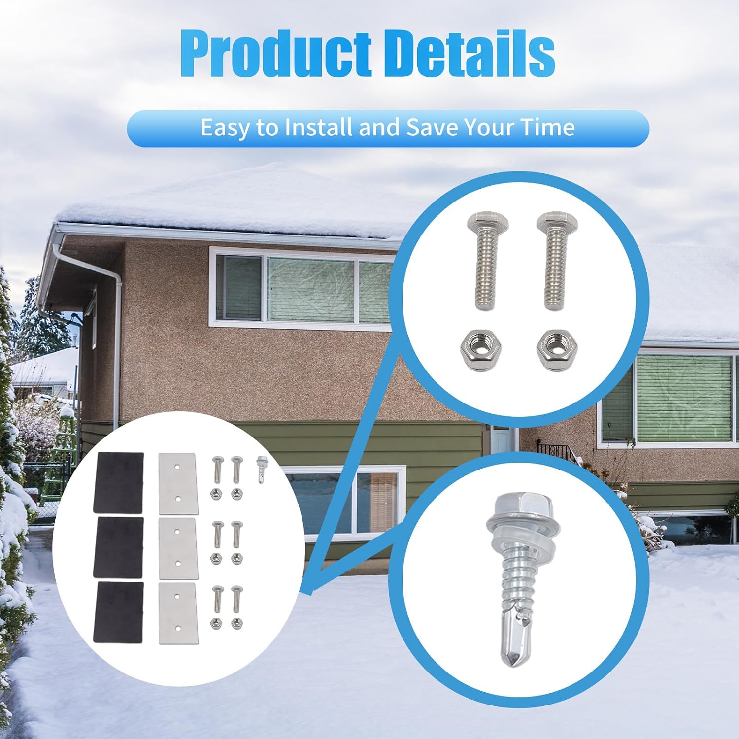 Stainless Steel Snow Blower Impeller Kit – Compatible with HS624, HS724, HS828 Models image 5