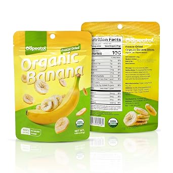 Banana Chips Crispy & Sweet Dried Banana Slices, No Sugar Added,Dried Banana Chips Healthy Snack for Adults & Kids, Perfect for Trail Mix, Yogurt & Lunch Boxes 1