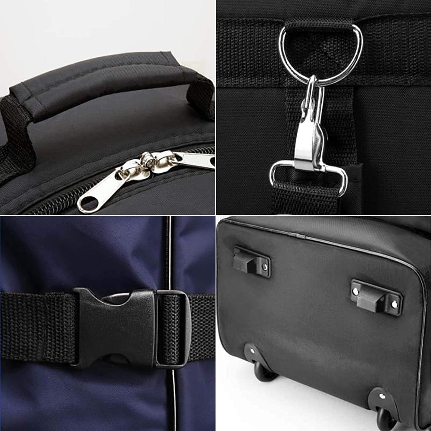 Golf Cart Bag for The Driving Range with Wheels and Detachable Shoulder Strap Lightweight Golf Club Bag for Men and Women