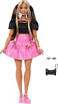 Barbie Poupée de style Deluxe et Top de la culture de satin noir, cheveux bruns longs, noir embrayage, et bijoux en argent