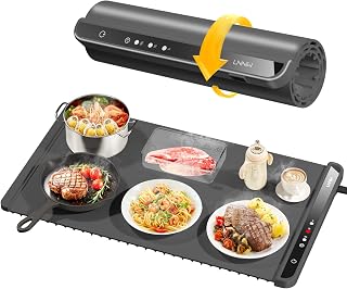 Warming Mat for Food,Food Warming Mat,Electric Warming Tray for Buffets Party and Home Daily Use,Heating Fastly in 10s,Portable Design,Timed Function for Your Family.