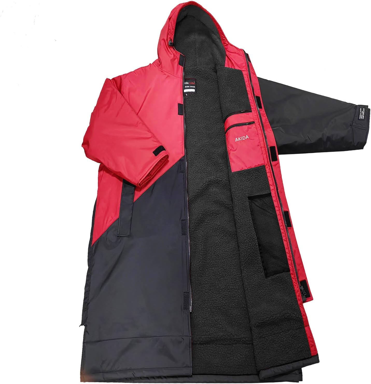 Akida Adult Oversized Changing Robe/Swim Parka,Waterproof Surf Poncho Warm Jacket,Quick Dry Wetsuit Changing Towel.