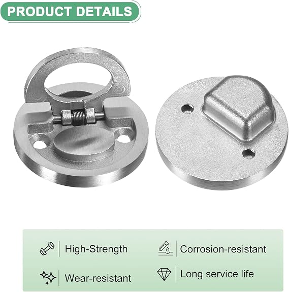 M METERXITY 1-Pack Flush Ring Pull, 2.56 x 1.18 inch Hidden Recessed Handle