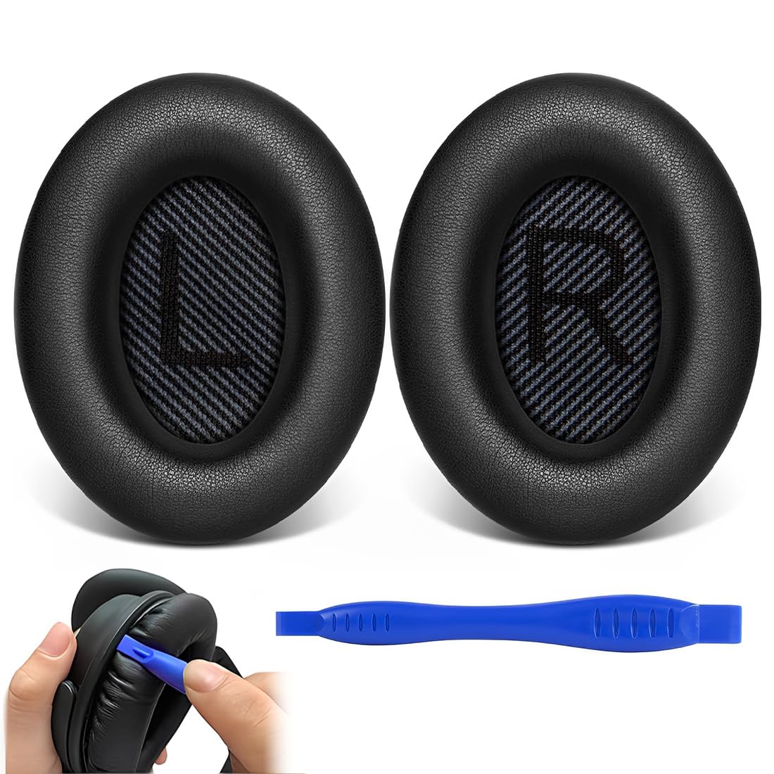 Cuffie di Ricambio per Cuffie Bose, Cuscinetti Auricolari di Ricambio per Bose QuietComfort QC SE/ QC15/QC25/QC35/QC35II/QC45/AE2/AE2i/AE2w/SoundTrure/SoundLink, Installazione