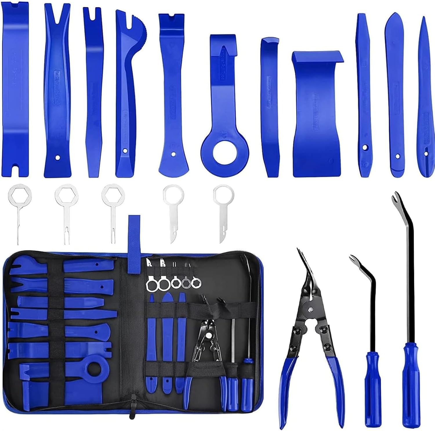 19 PCS Auto Trim Panel Removal Tool Kit, Fastener Remover Tool Kit