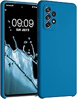 Vista 227 de kwmobile Funda compatible con Samsung Galaxy A52 / A52 5G / A52s 5G - Funda de Teléfono de Silicona TPU con Acabado Suave - Arrecife Azul