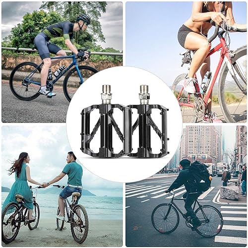 Miniatura 5 de Pedales de bicicleta al aire libre Pedales MTB 9/16 "aleación antideslizante sellada rodamiento accesorio de ciclismo pedal de liberación rápida